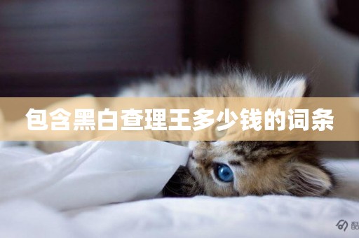 包含黑白查理王多少錢的詞條