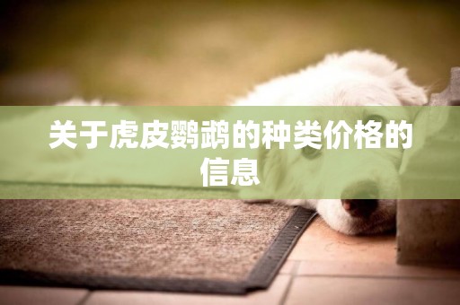 關于虎皮鸚鵡的種類價格的信息