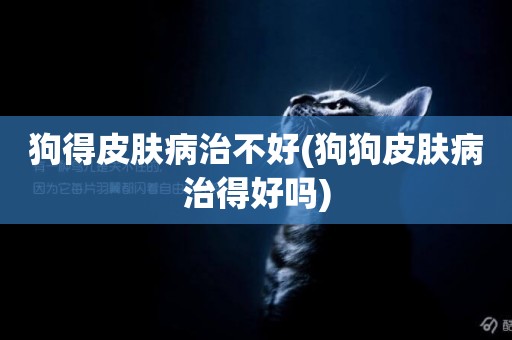 狗得皮膚病治不好(狗狗皮膚病治得好嗎)