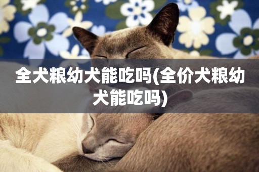 全犬糧幼犬能吃嗎(全價犬糧幼犬能吃嗎)