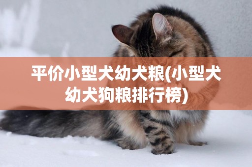 平價小型犬幼犬糧(小型犬幼犬狗糧排行榜)