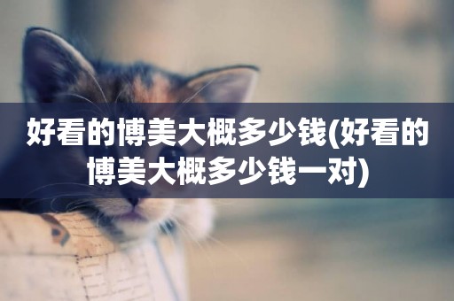 好看的博美大概多少錢(好看的博美大概多少錢一對)