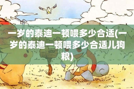 一歲的泰迪一頓喂多少合適(一歲的泰迪一頓喂多少合適兒狗糧)