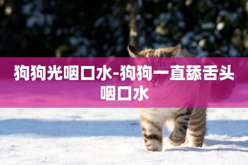 狗狗光咽口水-狗狗一直舔舌頭咽口水