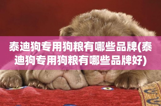泰迪狗專用狗糧有哪些品牌(泰迪狗專用狗糧有哪些品牌好)