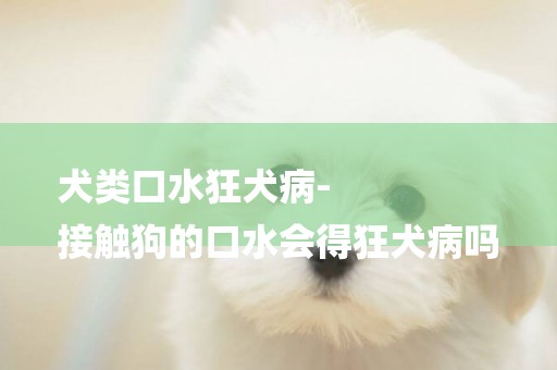 犬類口水狂犬病-
接觸狗的口水會得狂犬病嗎