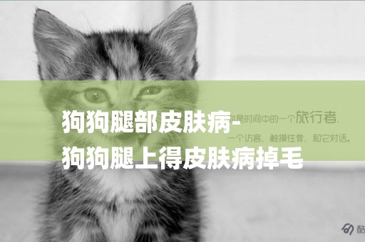 狗狗腿部皮膚病-
狗狗腿上得皮膚病掉毛