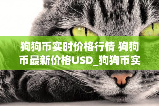 狗狗幣實時價格行情 狗狗幣最新價格USD_狗狗幣實時價格 