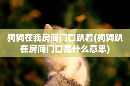 狗狗在我房間門口趴著(狗狗趴在房間門口是什么意思)