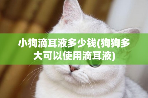 小狗滴耳液多少錢(狗狗多大可以使用滴耳液)