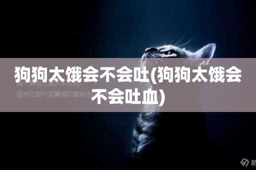 狗狗太餓會不會吐(狗狗太餓會不會吐血)