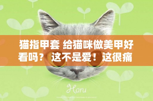 貓指甲套 給貓咪做美甲好看嗎？ 這不是愛！這很痛 