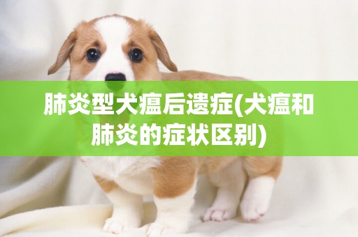 肺炎型犬瘟后遺癥(犬瘟和肺炎的癥狀區別)