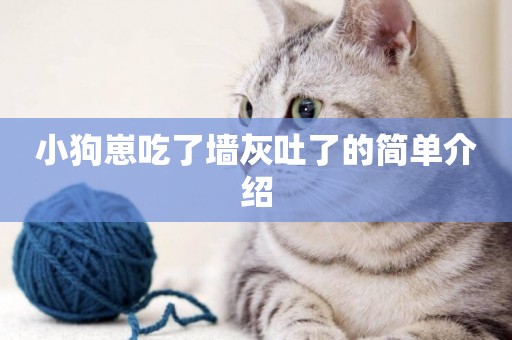 小狗崽吃了墻灰吐了的簡單介紹