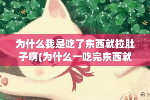 為什么我是吃了東西就拉肚子啊(為什么一吃完東西就拉肚子是怎么了)