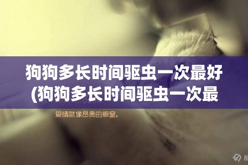 狗狗多長時間驅蟲一次最好(狗狗多長時間驅蟲一次最好呢)
