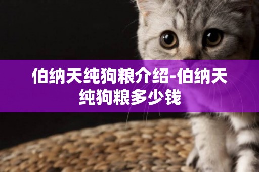 伯納天純狗糧介紹-伯納天純狗糧多少錢
