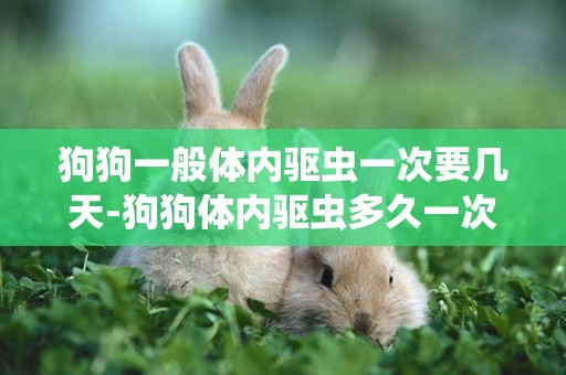 狗狗一般體內驅蟲一次要幾天-狗狗體內驅蟲多久一次