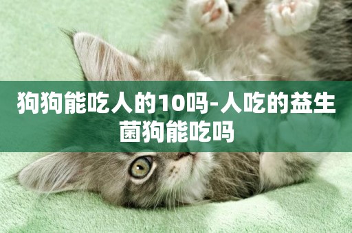 狗狗能吃人的10嗎-人吃的益生菌狗能吃嗎