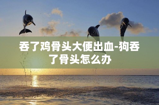 吞了雞骨頭大便出血-狗吞了骨頭怎么辦