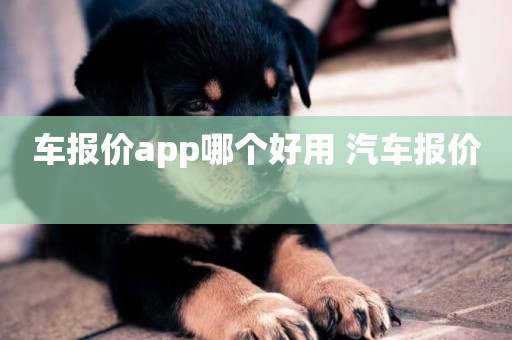 車報價app哪個好用 汽車報價 