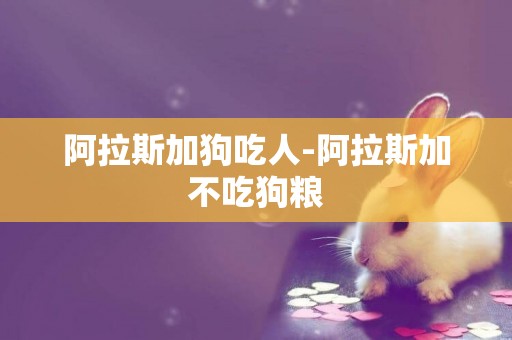 阿拉斯加狗吃人-阿拉斯加不吃狗糧