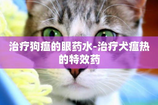 治療狗瘟的眼藥水-治療犬瘟熱的特效藥