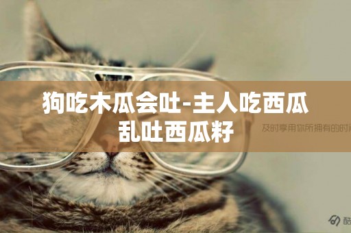 狗吃木瓜會吐-主人吃西瓜亂吐西瓜籽