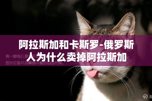 阿拉斯加和卡斯羅-俄羅斯人為什么賣掉阿拉斯加