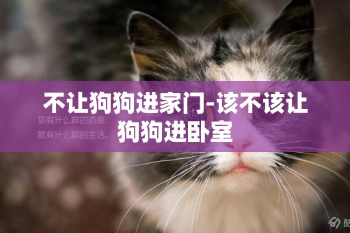 不讓狗狗進家門-該不該讓狗狗進臥室