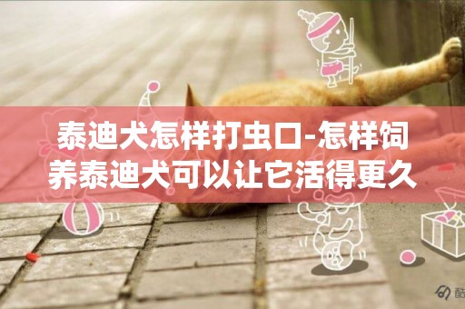 泰迪犬怎樣打蟲口-怎樣飼養泰迪犬可以讓它活得更久