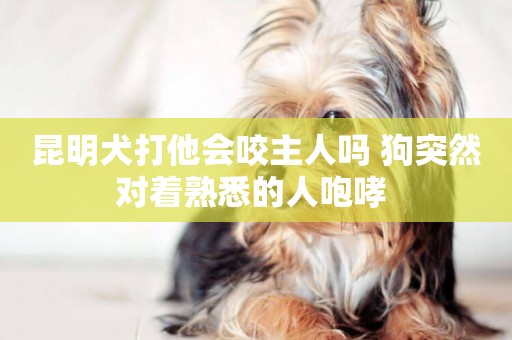 昆明犬打他會咬主人嗎 狗突然對著熟悉的人咆哮 