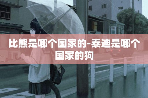 比熊是哪個國家的-泰迪是哪個國家的狗