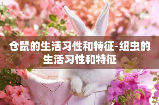 倉鼠的生活習性和特征-紐蟲的生活習性和特征