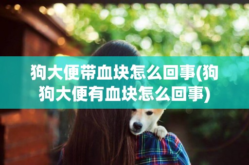 狗大便帶血塊怎么回事(狗狗大便有血塊怎么回事)