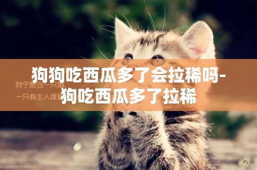 狗狗吃西瓜多了會拉稀嗎-狗吃西瓜多了拉稀