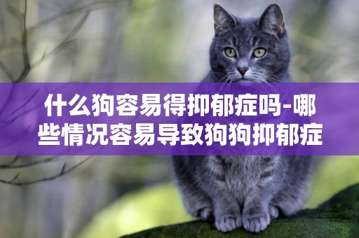 什么狗容易得抑郁癥嗎-哪些情況容易導致狗狗抑郁癥