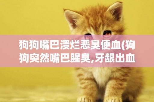 狗狗嘴巴潰爛惡臭便血(狗狗突然嘴巴腥臭,牙齦出血)