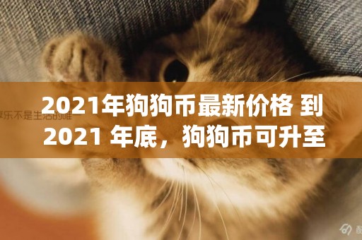 2021年狗狗幣最新價格 到 2021 年底，狗狗幣可升至 1 美元（Dogecoin 2020） 