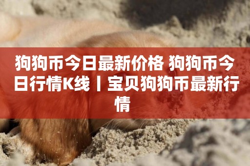 狗狗幣今日最新價格 狗狗幣今日行情K線丨寶貝狗狗幣最新行情 