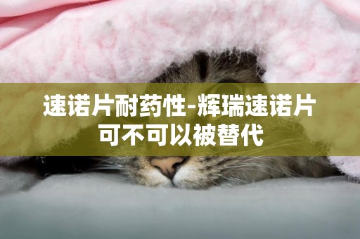 速諾片耐藥性-輝瑞速諾片可不可以被替代