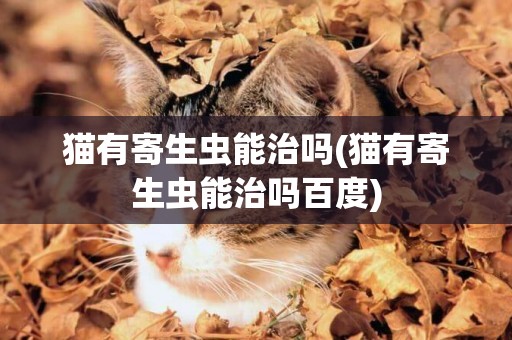 貓有寄生蟲能治嗎(貓有寄生蟲能治嗎百度)