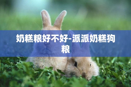 奶糕糧好不好-派派奶糕狗糧