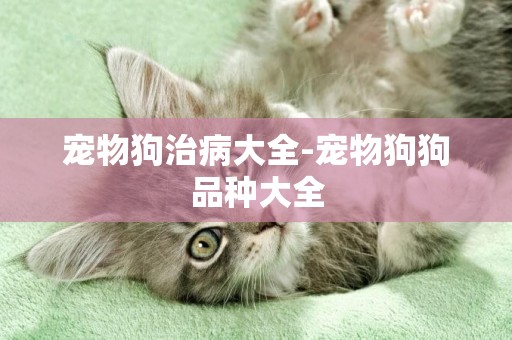 寵物狗治病大全-寵物狗狗品種大全