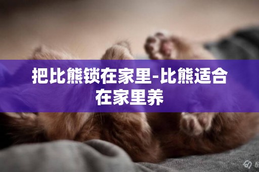 把比熊鎖在家里-比熊適合在家里養