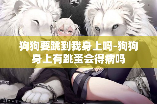 狗狗要跳到我身上嗎-狗狗身上有跳蚤會得病嗎