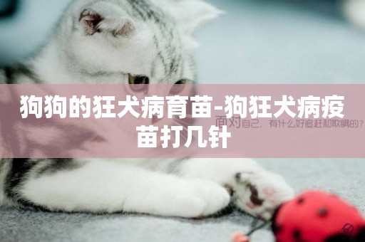 狗狗的狂犬病育苗-狗狂犬病疫苗打幾針