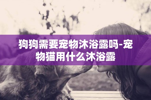 狗狗需要寵物沐浴露嗎-寵物貓用什么沐浴露