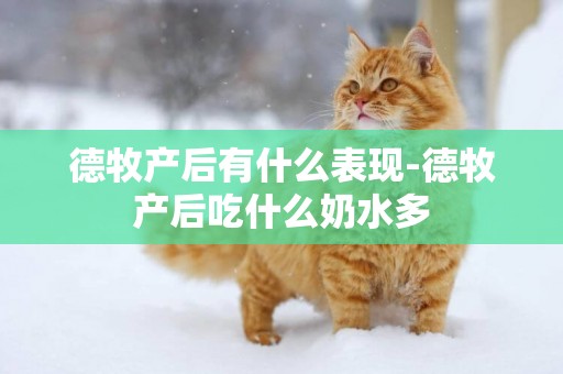 德牧產后有什么表現-德牧產后吃什么奶水多
