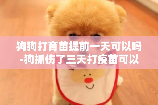 狗狗打育苗提前一天可以嗎-狗抓傷了三天打疫苗可以嗎